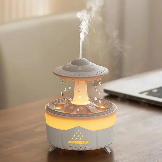 Humidificador de Aromaterapia con Lluvia.